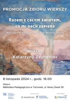 Plakat promocji zbioru wierszy