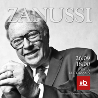 Plakat spotkania z Krzysztofem Zanussim