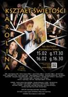 Plakat przedstawienia „Karolina – kształt świętości”
