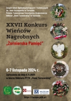 Plakat XXVII Konkursu Wieńców Nagrobnych „Żołnierska Pamięć”