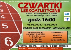 Plakat Czwartków Lekkoatletycznych