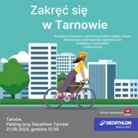 Plakat akcji "Zakręć się w Tarnowie"