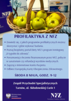 Plakat "Środy z Profilaktyką NFZ"
