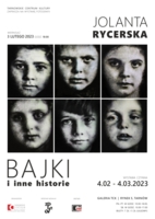 Plakat wystawy "Bajki i inne historie"