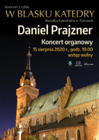 Plakat koncertu "W blasku Katedry"