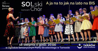Plakat koncertu "SOLski chór"