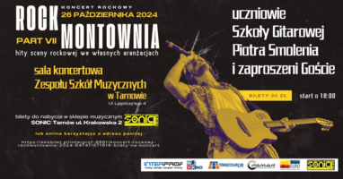 Plakat koncertu "Rock Montownia"