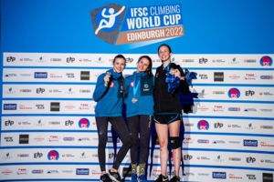 Podium na zawodach w Edynburgu