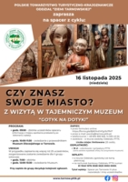 plakat zwiedzanie organizowane przez PTTK