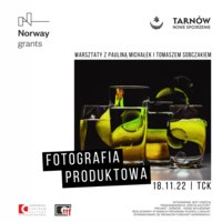 Plakat warsztatów "Fotografia produktowa"