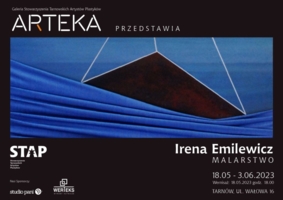 Zaproszenie na wystawę malarstwa Ireny Emilewicz