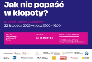 Plakat 16. Dnia Otwartego Notariatu