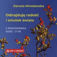 Plakat spotkania z Danutą Mirosławską