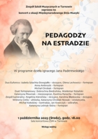 Plakat koncertu "Pedagodzy na estradzie"