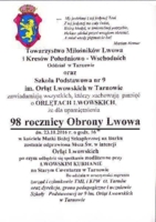 Tarnów upamiętni 98. rocznicę obrony Lwowa