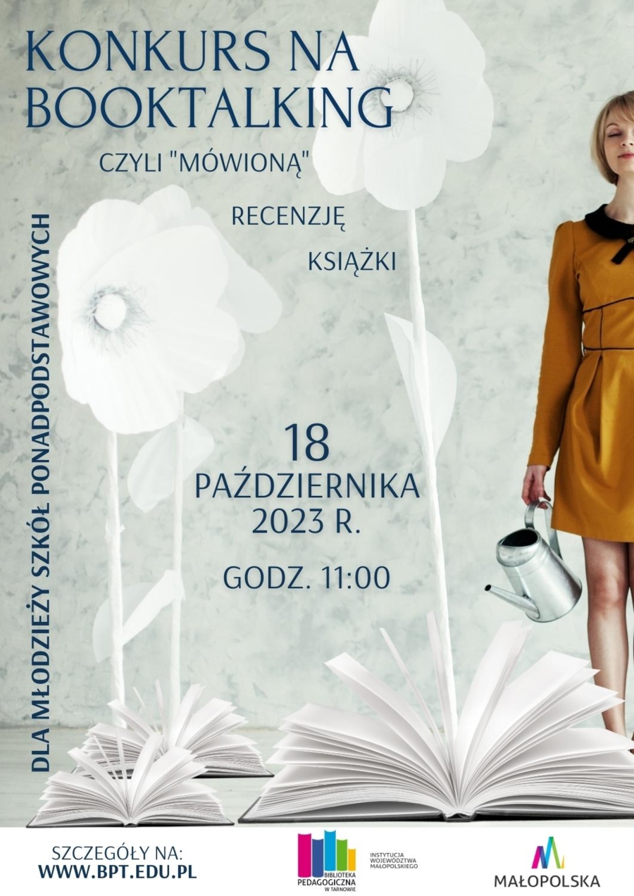 Plakat konkursu na booktalking