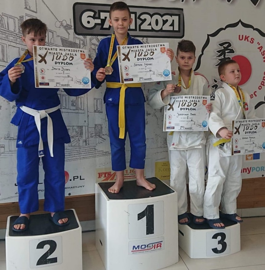 Medaliści Otwartych Mistrzostw Jasła w judo (U-13) w wadze 50 kg