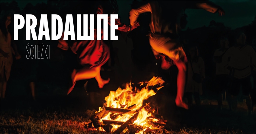 Plakat wystawy fotografii "Pradawne ścieżki"