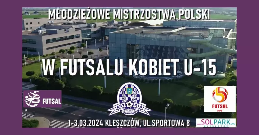 Plakat Młodzieżowych Mistrzostw Polski w futsalu U-15