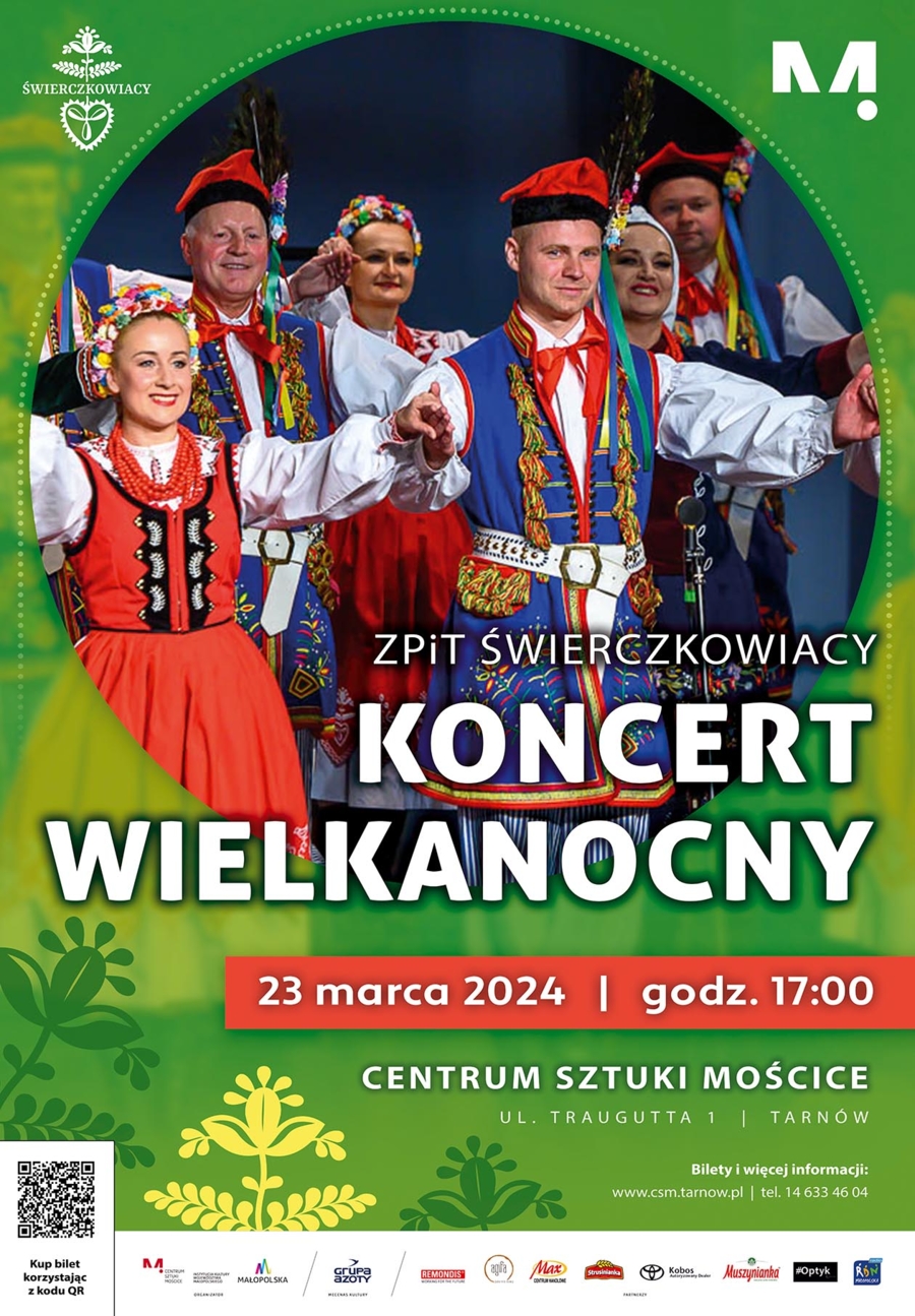 Plakat wielkanocnego koncertu Świerczkowiaków