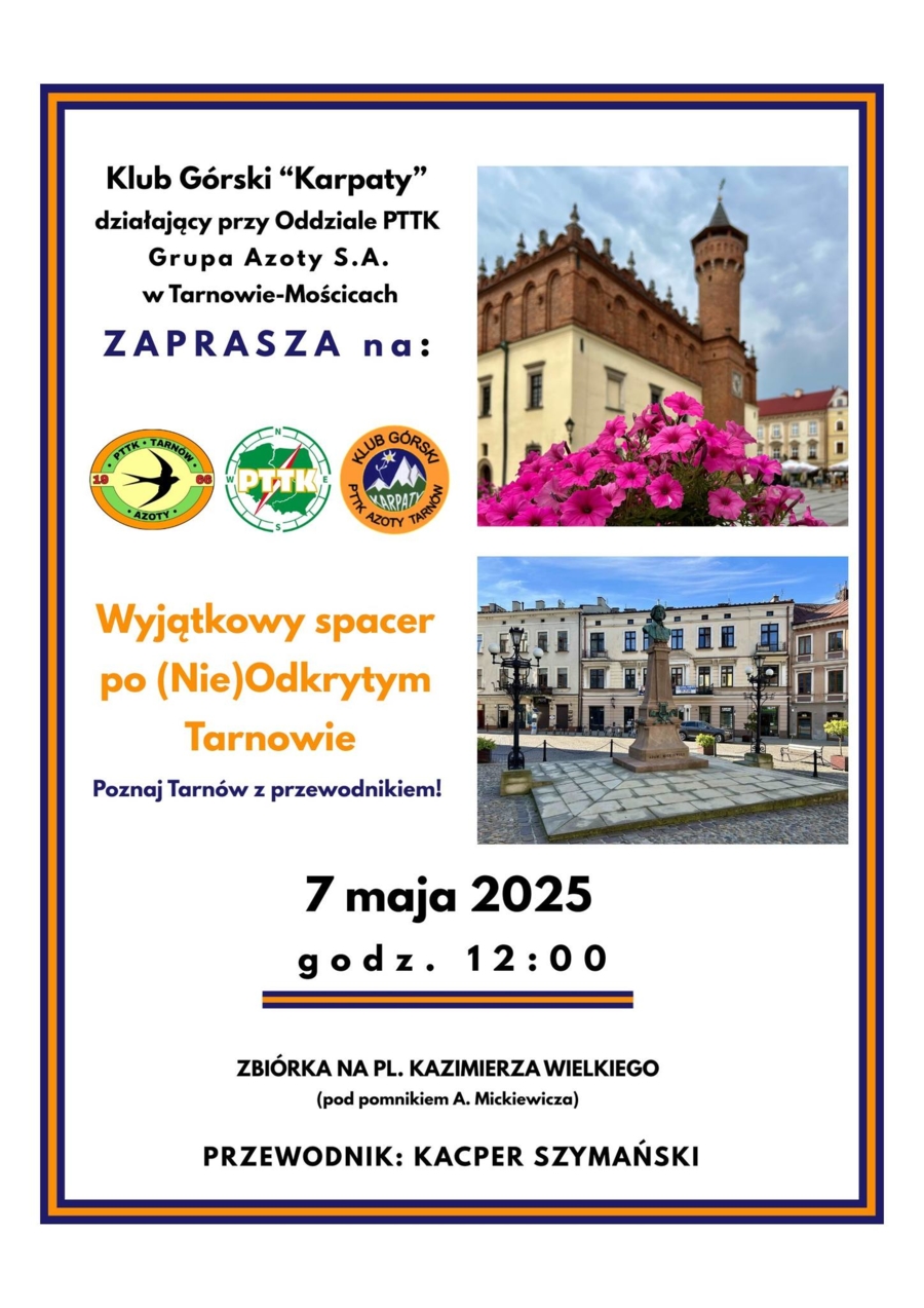 Plakat "Spaceru po Tarnowie"