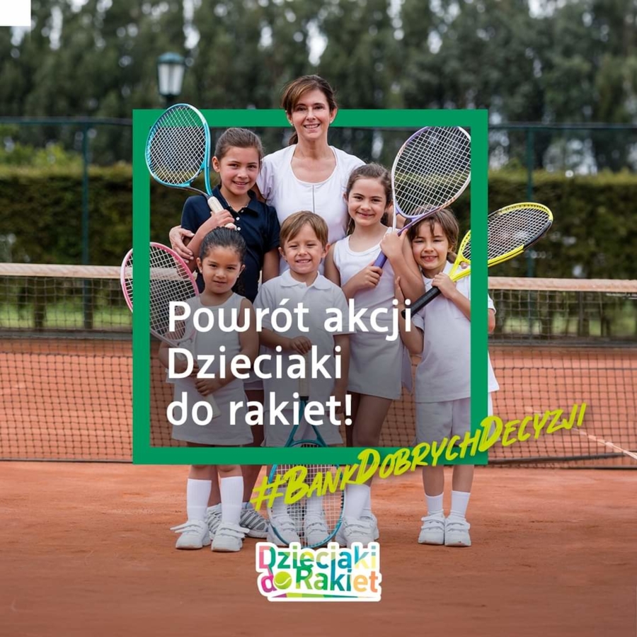 Plakat inicjatywy "Dzieciaki do rakiet"