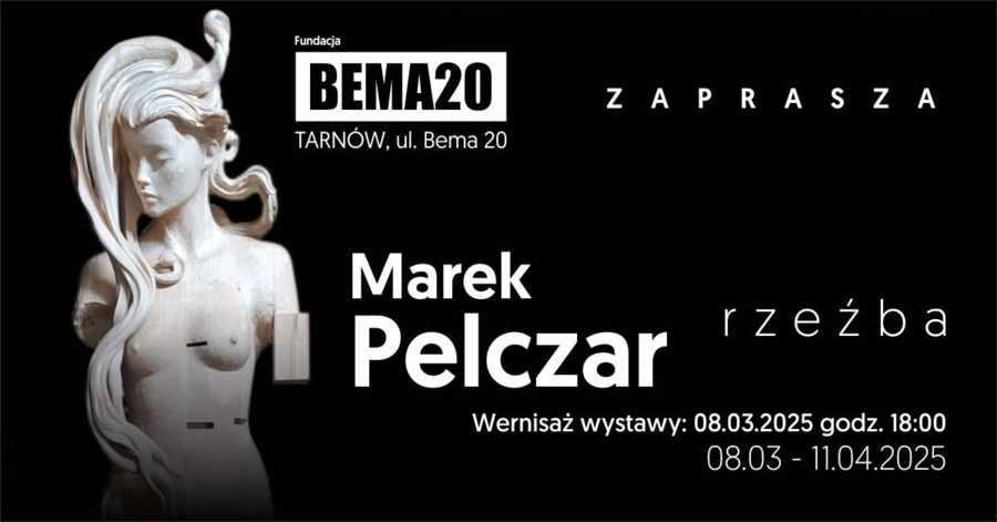 Zaproszenie na wystawę rzeżby Marka Pelczara