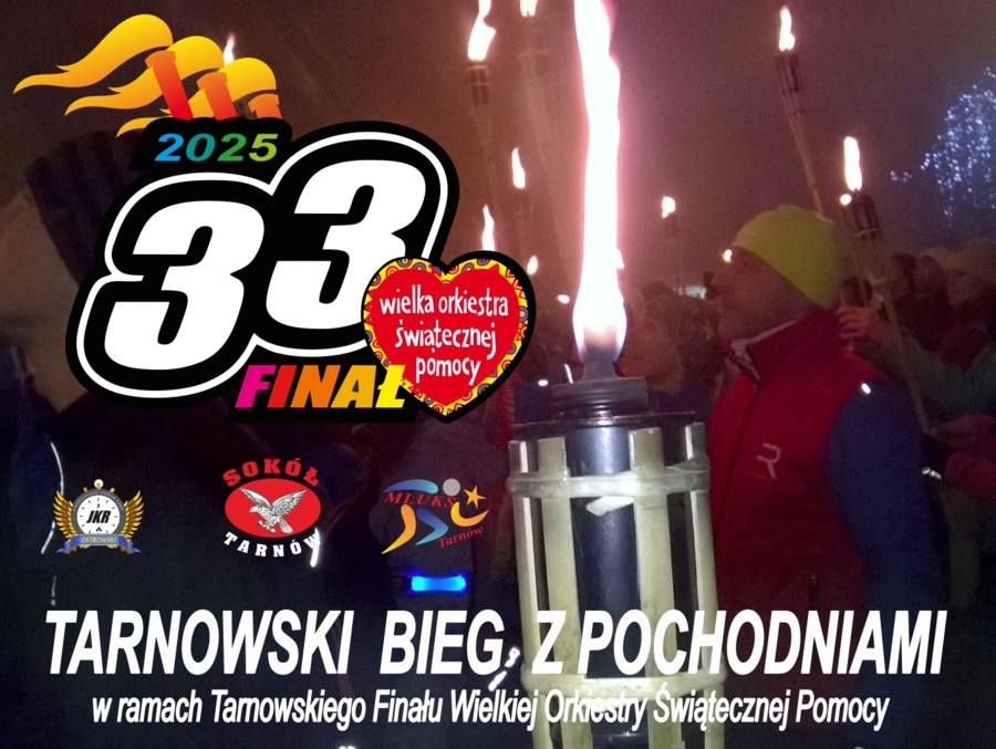 Plakat Tarnowskiego Biegu z Pochodniami