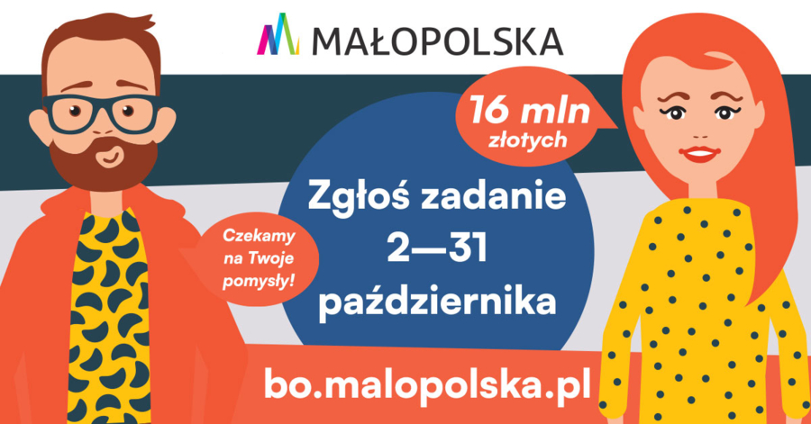 Plakat Budżetu Obywatelskiego Województwa Małopolskiego
