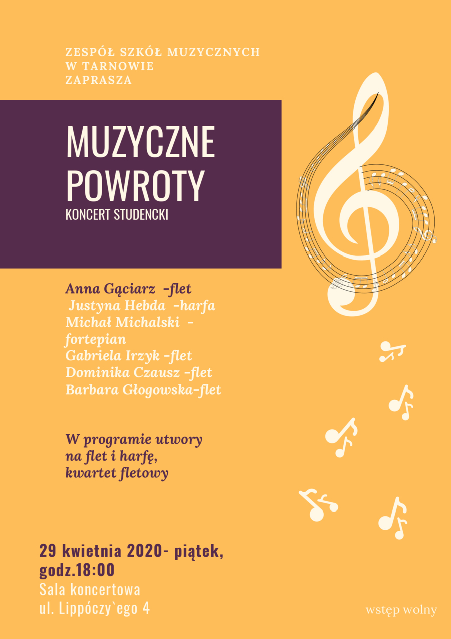 plakat koncertu