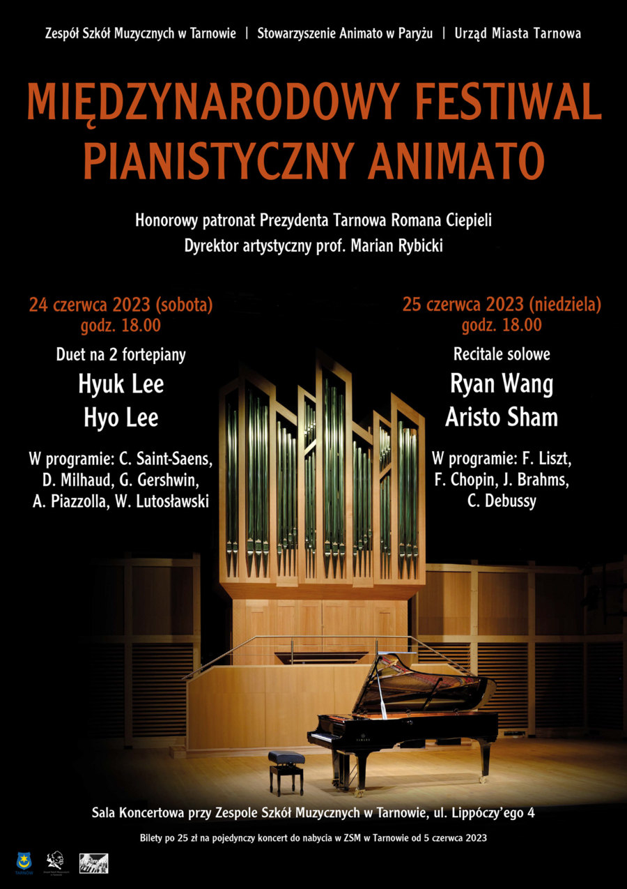 Plakat Międzynarodowego Festiwalu Pianistycznego Animato