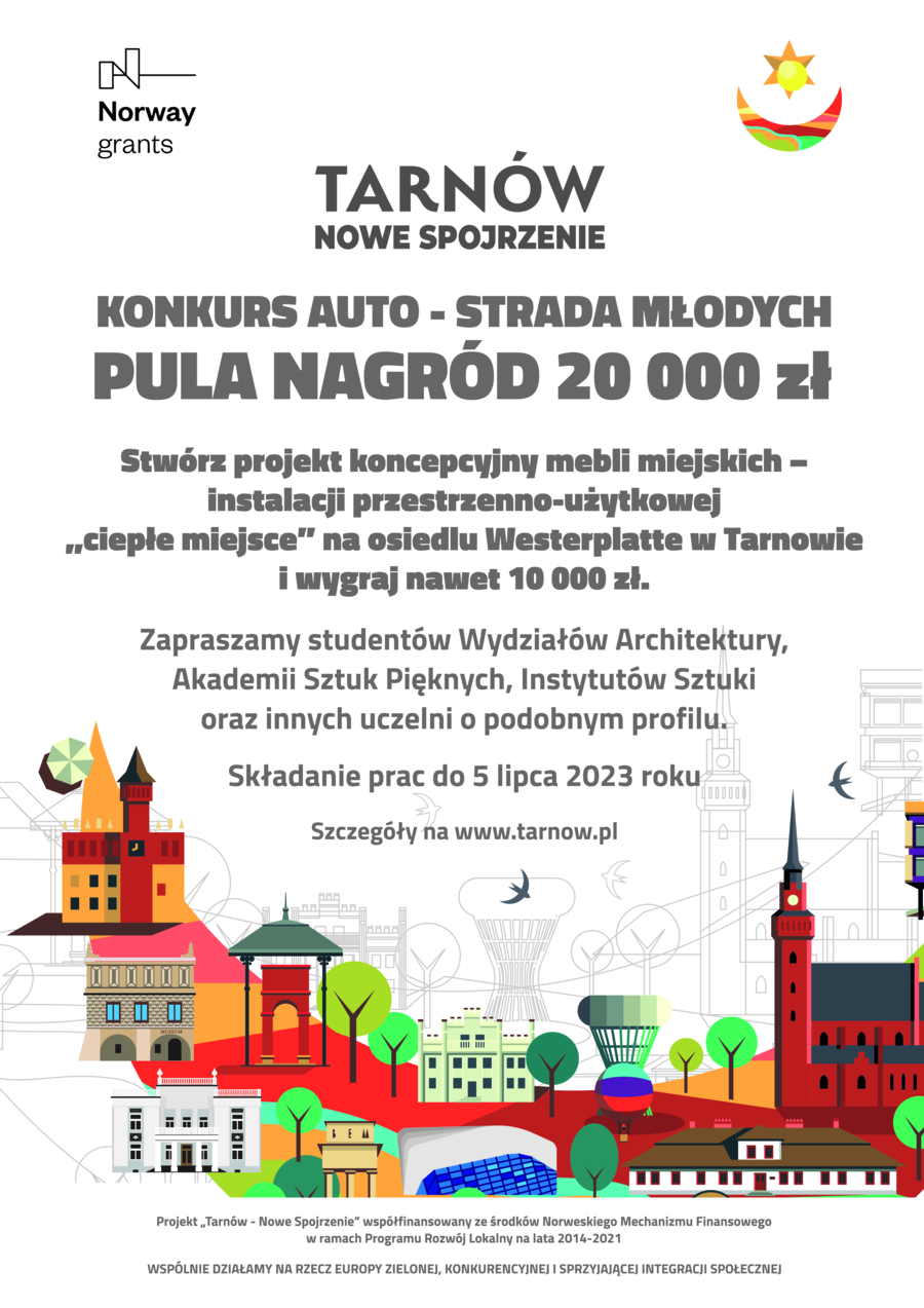 Plakat konkursu "Auto-Strada Młodych"