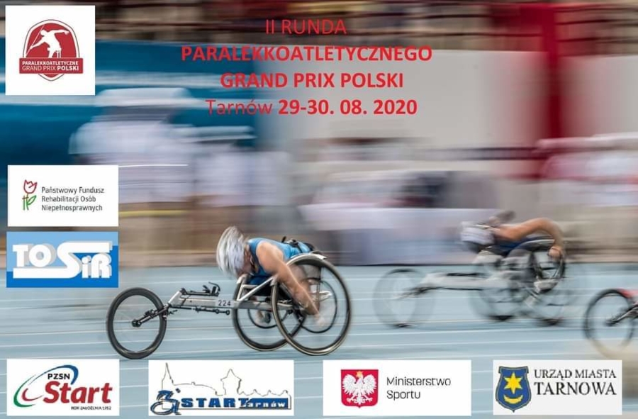 Plakat II rundy Paralekkoatletycznego Grand Prix Polski