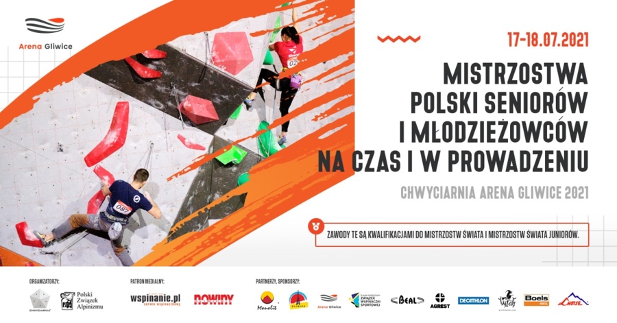 Plakat Mistrzostw Polski we wspinaczce sportowej