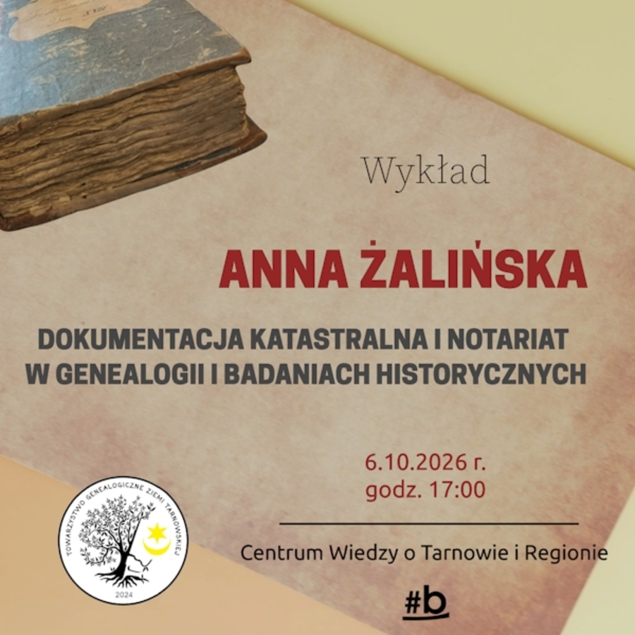 Plakat wykładu Anny Żalińskiej