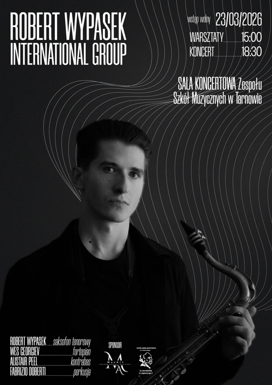 Plakat koncertu Robert Wypasek International Group