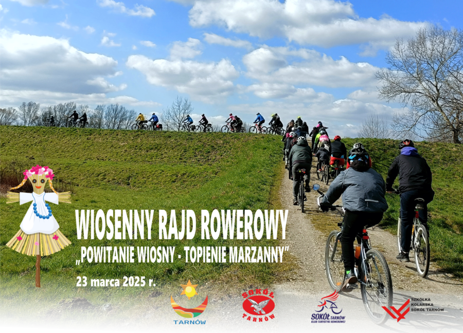 Baner Wiosennego Rajdu Rowerowego - Topienie Marzanny