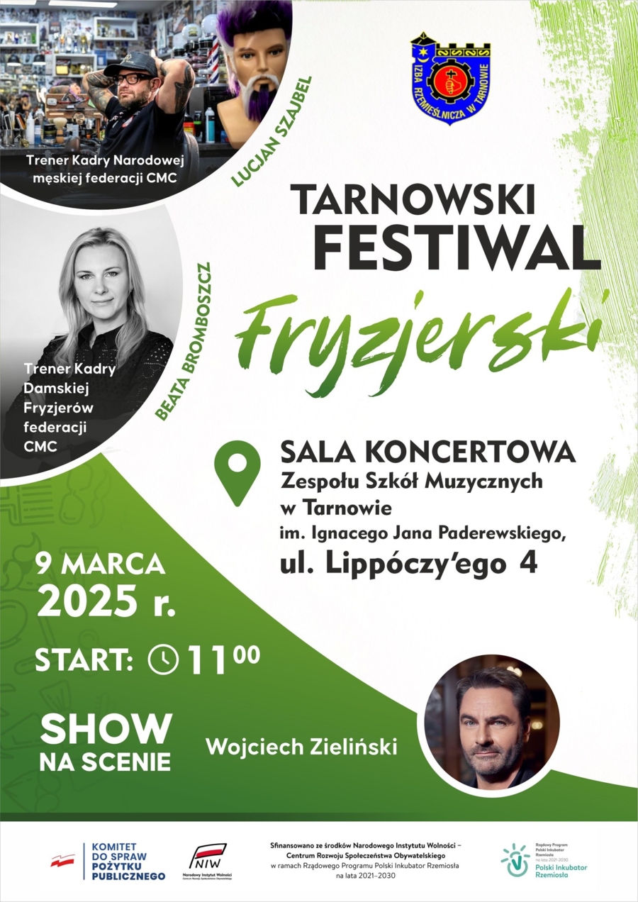 Plakat Tarnowskiego Festiwalu Fryzjerskiego