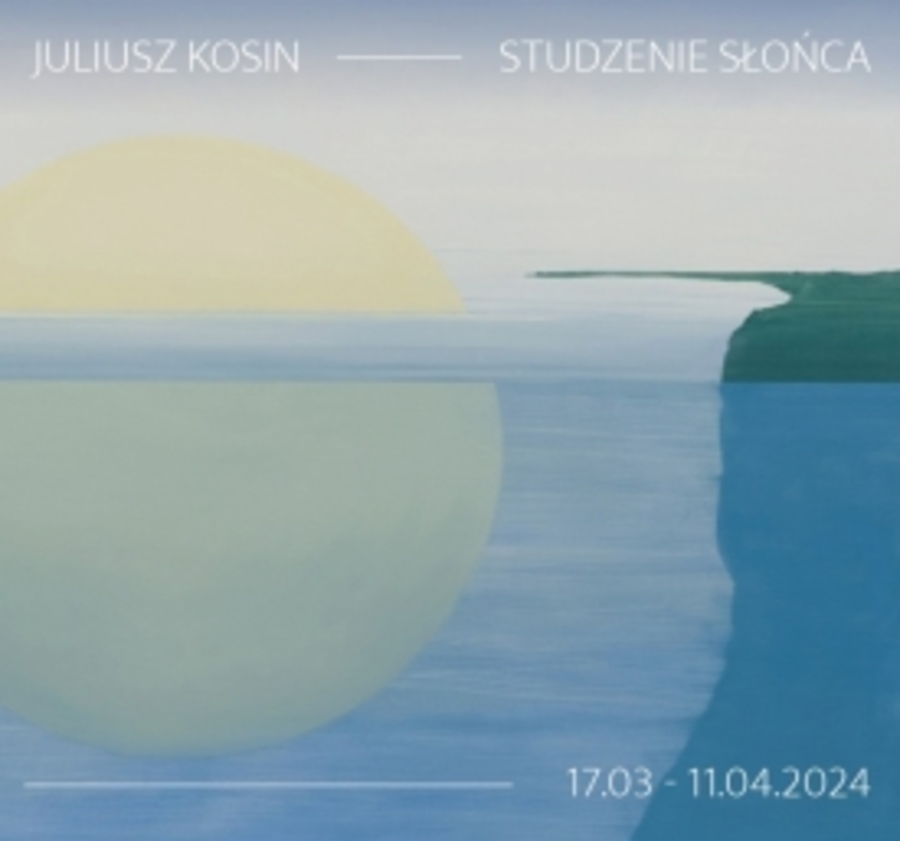 Plakat wystawy "Studzenie Słońca"