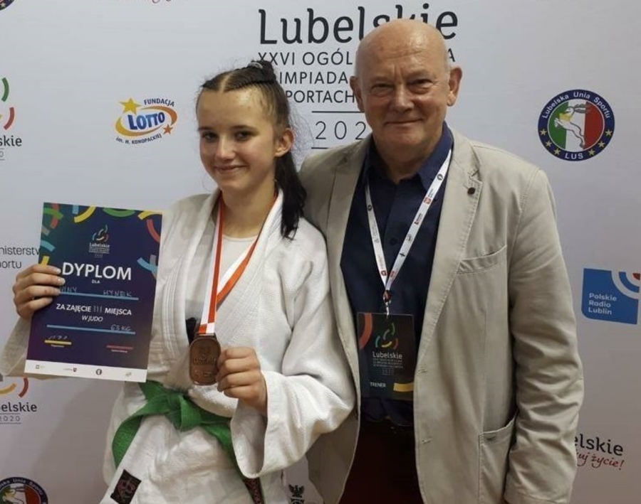 Nina Hynek i jej trener Bogusław Kocik