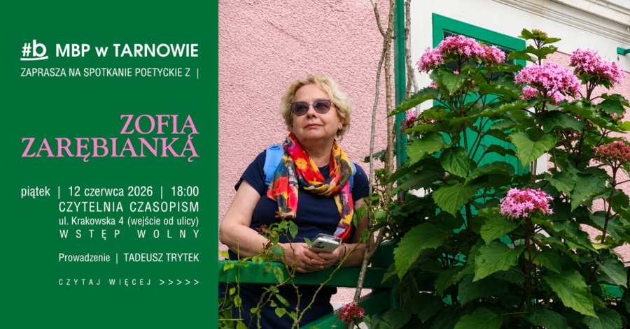 Plakat spotkania z Zofią Zarębianką