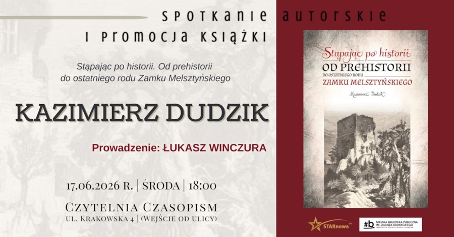 Plakat spotkania z Kazimierzem Dudzikiem