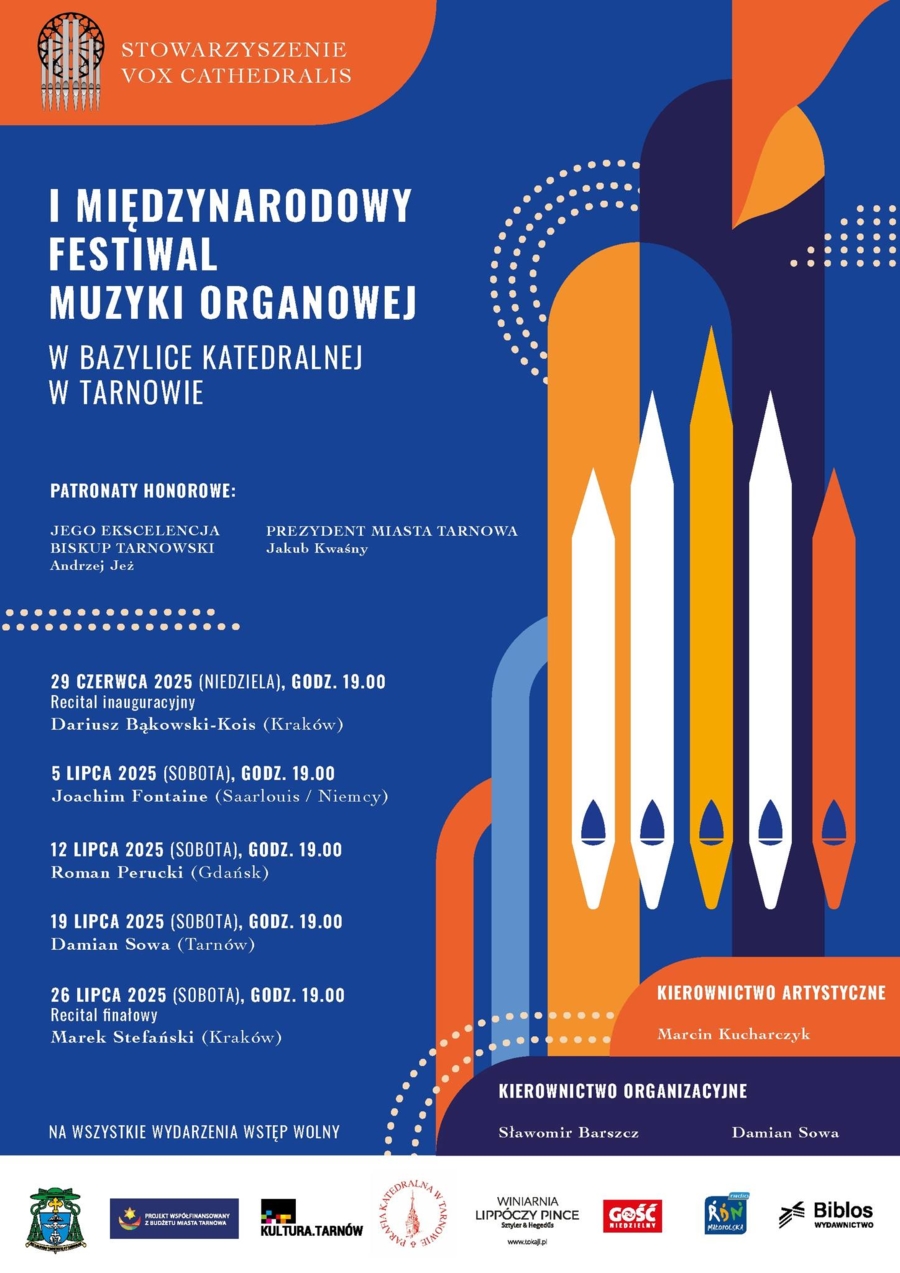 Plakat festiwalu organowego