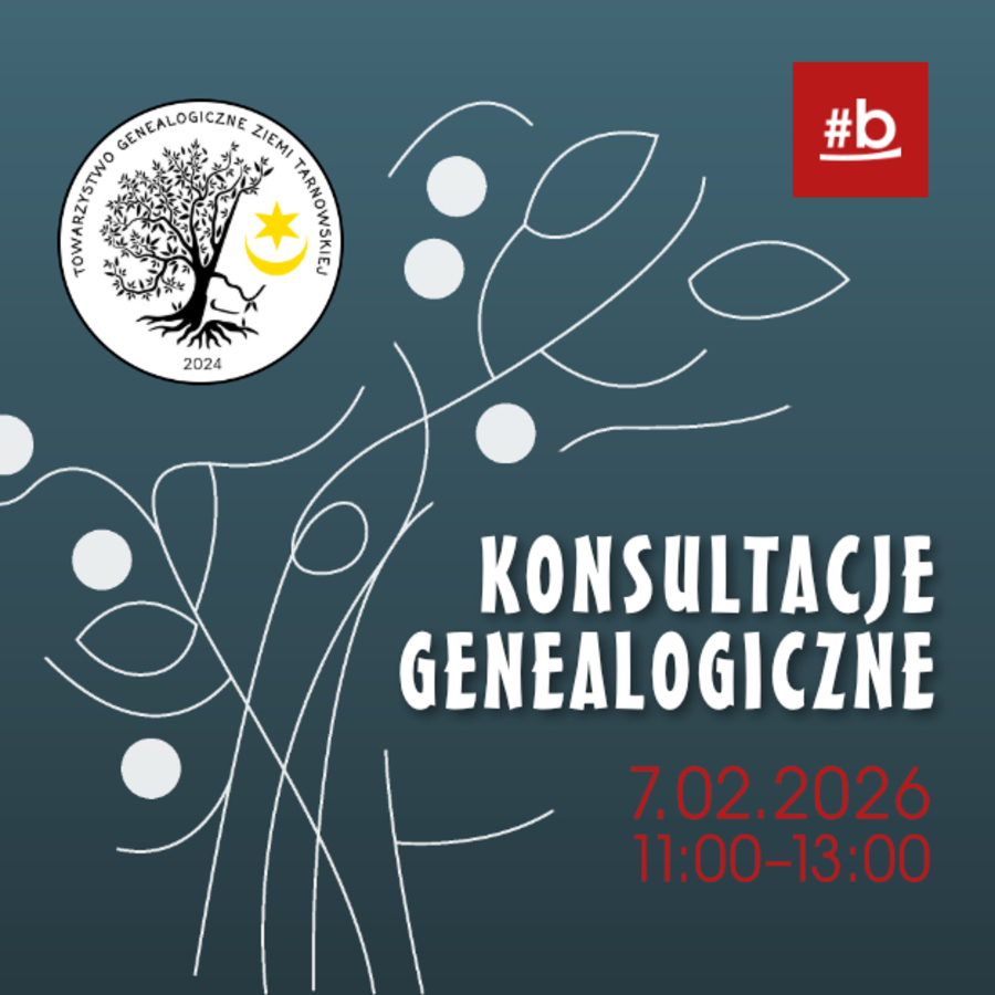 Plakat konsultacji genealogicznych