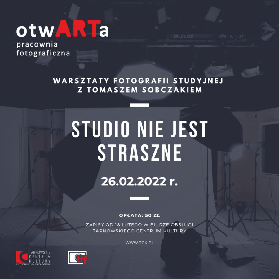 Plakat warsztatów "Studio nie jest straszne"