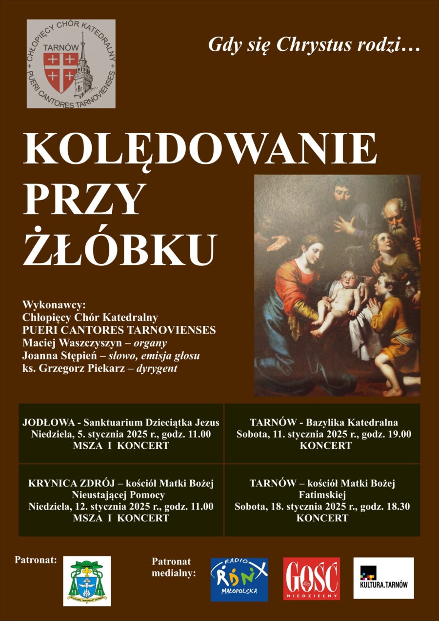 Plakat "Kolędowania przy żłóbku"