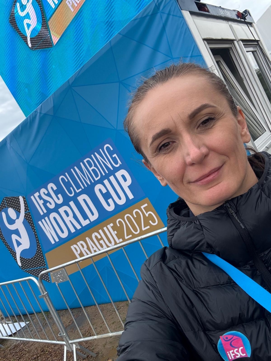 Edyta Ropek podczas zawodów w Pradze