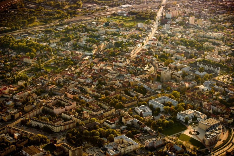 Tarnów widziany z lotu ptaka
