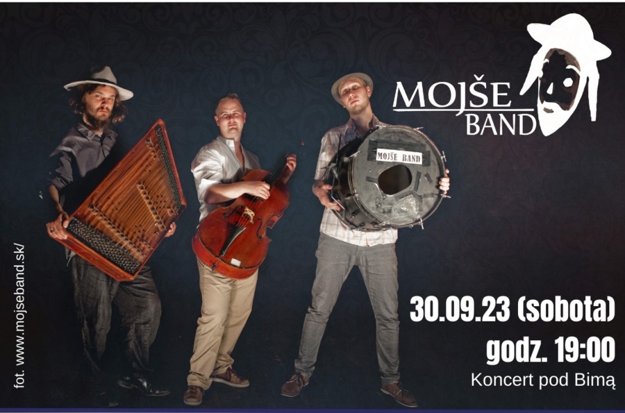 Plakat koncertu zespołu Mojše Band