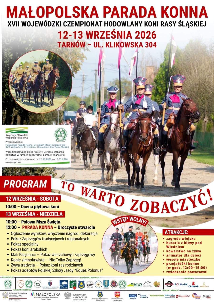 Plakat Małopolskiej Parady Konnej